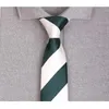 Boog bindjes heren mode formeel tie merk hoogwaardige 7 cm voor mannen zakelijk pak werk stropdas mannelijke klassieke gestreepte nek
