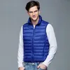 Men's Down Parkas Winter Coat 90% White Duck Vest Portable Ultra Light Sleeveless Jacket Waistcoat for Men 220928