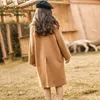 Coat Spring Winter Jacket Fur Thick Toddler Child Warm Sheep Like Wool Baby Outwear Girl Clothes Mid Length High Quality 220927