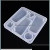 Molds Sile Resin Molds Trapezoid Round Waterdrop Pendant Mods Epoxy Diy Jewelry Making Craft Equipment Drop Delivery 2021 Tools Carsho Dhkj5