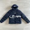 남자 정장 Trapstar 남자 자수 다운 자켓 공식 같은 스타일 패션 트렌드 브랜드