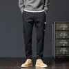 Men's Jeans Elastic Waist All match Casual Pants Classic Loose Straight Leg Autumn Winter Male Brand Denim Sweatpants 220927