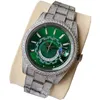 Diamond Watch Mens Mm Automatic Mechanical Wristwatch Montre de Luxe Stainsal Steel Fashion Wristwatches Waterproof مختلف الأوجه الرقمية