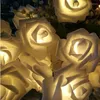 Cordes 3M à piles LED Rose fleur vacances de noël guirlandes lumineuses pour la décoration de mariage de la saint-valentin 10/20 lampe