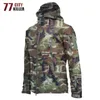 Chaquetas de los hombres Piel Soft Shell Chaqueta táctica Hombres Fleece Army Military Combate impermeable Chaquetas para hombre Caza con capucha Abrigos rompevientos T220926