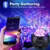 Smart Star Projector مصباح Galaxy Light Projector للأطفال البالغين للمنزل ليلا الضوء مع مكبر صوت بلوتوث Amesphere غرفة المعيشة ديكور غرفة المعيشة