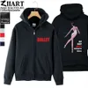 Men's Jackets Ballet Elegant Dancer Eat Sleep Ballet Nothing Else Matters Man Boy Coat Full Zip Hoodie Fleece Hooded Jacket Autumn ZIIART T220926