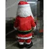 Performance Santa Claus Mascot Costume Halloween Natal Fanche Fanche Dress Cartoon Personagem Toço Carnaval Unissex Adultos Roupa