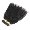 Tissage de cheveux naturels brésiliens Remy ondulés 8A, Extensions de cheveux, couleur naturelle, lots de 3