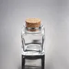 Latest Smoking Multi Style Thick Glass Mini Wooden Cork Stopper Dry Herb Tobacco Spice Stash Bottle Storage Case Snuff Snorter Sniffer Pocket Jars Tank DHL