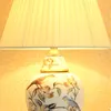 Bordslampor europeiska fåglar kinesiska keramiska dimmerlampa för sovrum vardagsrumstudie skrivbord lampor 1835