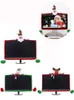 Couverture de moniteur d'ordinateur de noël, père noël bonhomme de neige renne, décor de bureau à domicile, protecteur d'écran TV anti-poussière PHJK2209