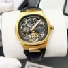 Nautilus Watch Mens Tourbillon Watchs Полностью автоматическое механическое движение к корпусу минеральное зеркало 45x14 мм качество качества Официальные реплики Дизайнерские наручные часы 106A