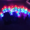 Guanti luminosi a LED Guanti lampeggianti con luce rave 7 modalità si illumina con illuminazione a punta di dito Decorazioni per feste Regalo di Natale