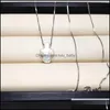 Pendant Necklaces 100% Natural Baroque Pearl Necklace S925 Sterling Sier Pendant Cross For Women Fashion Jewelry Gift Chain Wedding D Dhtab