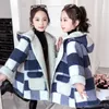 Coat Thick Lamb Woolen Children Long Section Girl Jackets Kids Outerwear s For Wool Jacket Winter Overcoat 220927