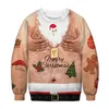 Men's Sweaters Ugly Christmas Sweater Pullover Sweaters Jumpers Tops Men Women Crewneck Long Sleeve Hoody Tops Spoof 3D Print Clothes 220928