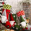 Decorações de Natal por atacado Mingas de doce boneco de neve do Papai Noel Presente de boneca de boneca sem rosto Decoração de árvores de Natal