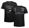 Koszulka z drużyny kierowcy F1 Męskie serie wyścigowe z krótkim rękawem T-shirt może być dostosowywana
