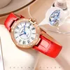 Armbandsur Luxury Diamond Watch Japan Movement Quartz Watches For Women Sapphire Kalender Watertofat Leather Strap Relojes Para Mujer 2022