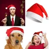성인 어린이를위한 크리스마스 모자 Red Santa Claus Xmas Cap Women 남자 남자 남자 여자 Merry Party Navidad Supplies by Sea RRB15882