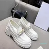 Luxury Dress Shoes Chaopai Series Brand British Style Small Leather Metal Fuckle grossa Sone Lefu Shoes Designer