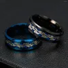 Cluster Anneaux De Mode Dragon Anneau Femme Pour Hommes De Luxe Bijoux Fierté Partie Bleu Noir Serpent Homme Cadeaux L'année