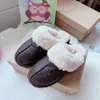 Designer-halbe Slipper aus australischem Wildleder, Scuffette-Schuhe für Kinder, Babys, Kleinkinder, Flaum, Flaum, Ja-Rutsche, Junge, Mädchen, Kind, Winter, flach, australische Stiefeletten, Fell