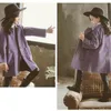 Шерстяная детская детская одежда для девочек густая двойная ткань в корейском стиле длинная зима 220927