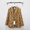 E31 Moda feminina feminina designer roupas blazer duplo g spring Novos tops lan￧ados