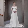 Роскошное свадебное платье с одной плечой топ-милая