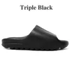 2022 Дизайнерские сандалии мужчины женщина пена слайд черная белая смола чистая охровая костяная тапочка слайдер Slider eva Sliders Runner Clog Soot Onyx