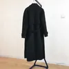 Trench Coats Spring Women Wool Blends Trench Płaszcz Elegancki odzież wierzchnia swobodny luźny swetra kaszmirowy płaszcz Koreańska wersja Y2209