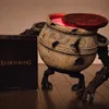 Dekorative Objekte Figuren Elden Ring Pot Boy Magic Poison Cauldron Jar Spielmodell mit Licht Harz Handwerk Beleuchtung Garten Innenhof Ornament 220928