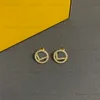Gold Hoop Earrings Designers Jewelry Diamond Stud Earring For Mens Womens 925 Silver Hoops With Box Bijoux De Luxe Studs