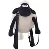 Kişiselleştirilmiş modaya uygun peluş karikatür koyun sırt çantası sevimli vahşi çocukların ebeveyn-çocuk çantası