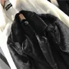 Womens Fur Faux Women Autumn Winter ry Warm Outerwear Fashion Loose Rabbit Long Jacket Casual Thickened Coat 220927
