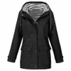 Trench Coats Womens Waterproof Raincoat Ladies Outdoor Wind Rain Forest Jacket Coat Rainy Y2209