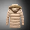 Nouveaux hommes épais chaud Parkas vêtements d'extérieur hiver col de fourrure hommes décontracté à capuche vestes coupe-vent mâle chapeau Parka manteaux coupe-vent