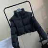 Kadın Aşağı Parkas tasarımcı 22FW Kadın Ceket Kaban Moda Kısa Stil İnce Korse Kalın Kıyafet Rüzgarlık Cep Büyük Boy Bayan Sıcak Palto S-L P8CH