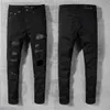 Mens Designers Jeans nödställda rippade cyklist Slim Straight denim för män tryck Womens Army Fashion Mans Skinny Pants80940401978903