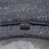 Avondtassen Zandlopertas Halve Maan Halve Maan Zakken Diamante Handtas Portemonnee Vol Strass Klassieke Lettergesp Hoge kwaliteit Flap Crossbody Portemonnee