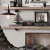 Decorative Objects Figurines Home Decor Retro Sailboat Model For Interior Living Room Office Decoration Ornaments Iron Boat Figurine Sculpture Gift 220928