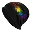 Berretti Rainbow Pride LGBT Unisex Bonnet Winter Knit Hat Skullies Berretti Caps Adult Transgender Gay Lesbian Beanie Hats Outdoor Ski Cap