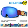 Kinder-Skibrille, doppellagige Linse, beschlagfrei, UV-beständig, Skibrille für Jungen und Mädchen, 220214