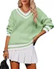 Camiseta feminina Turtleneck suéteres para mulheres com manga comprida Tops de suéter de algodão