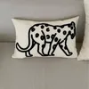Pillow Cheetah Embroidery Case Handmade Tufted Cover Nordic Home Decor Backrest Boho For Sofa Bed Homestay