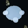 Moules Agate Coaster Résine Coulée Moule Rond Sile Porte-Bijoux Décoration De La Maison Faire Époxy Mod Bricolage Artisanat Outil Drop Delivery 2021 T Dhb9I