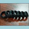 Br￶llopsringar Mens Sile Rings gummi Br￶llopsband Flexibel SIL Comant Fit Lightweigh Ring MTI F￤rger och storlek M￤n smycken Drop Dhlmj