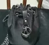 Bolsa infantil dedigner luxury meninas de nylon preto bolsa de caçamba de um ombro mini carteira